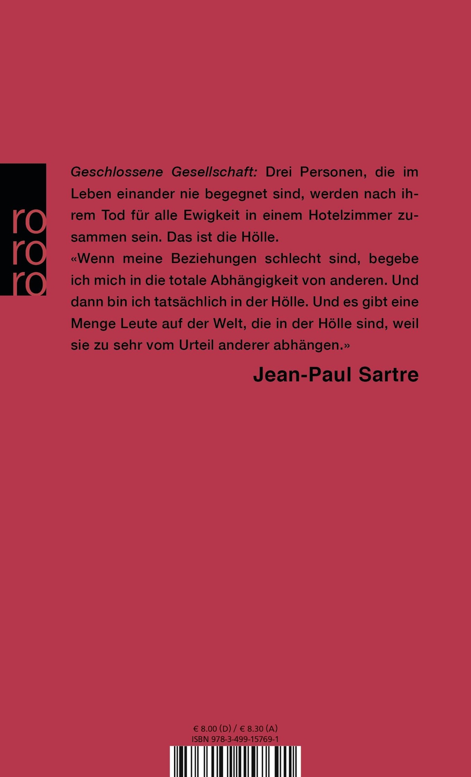 Thumbnail - Geschlossene Gesellschaft Jean-paul Sartre