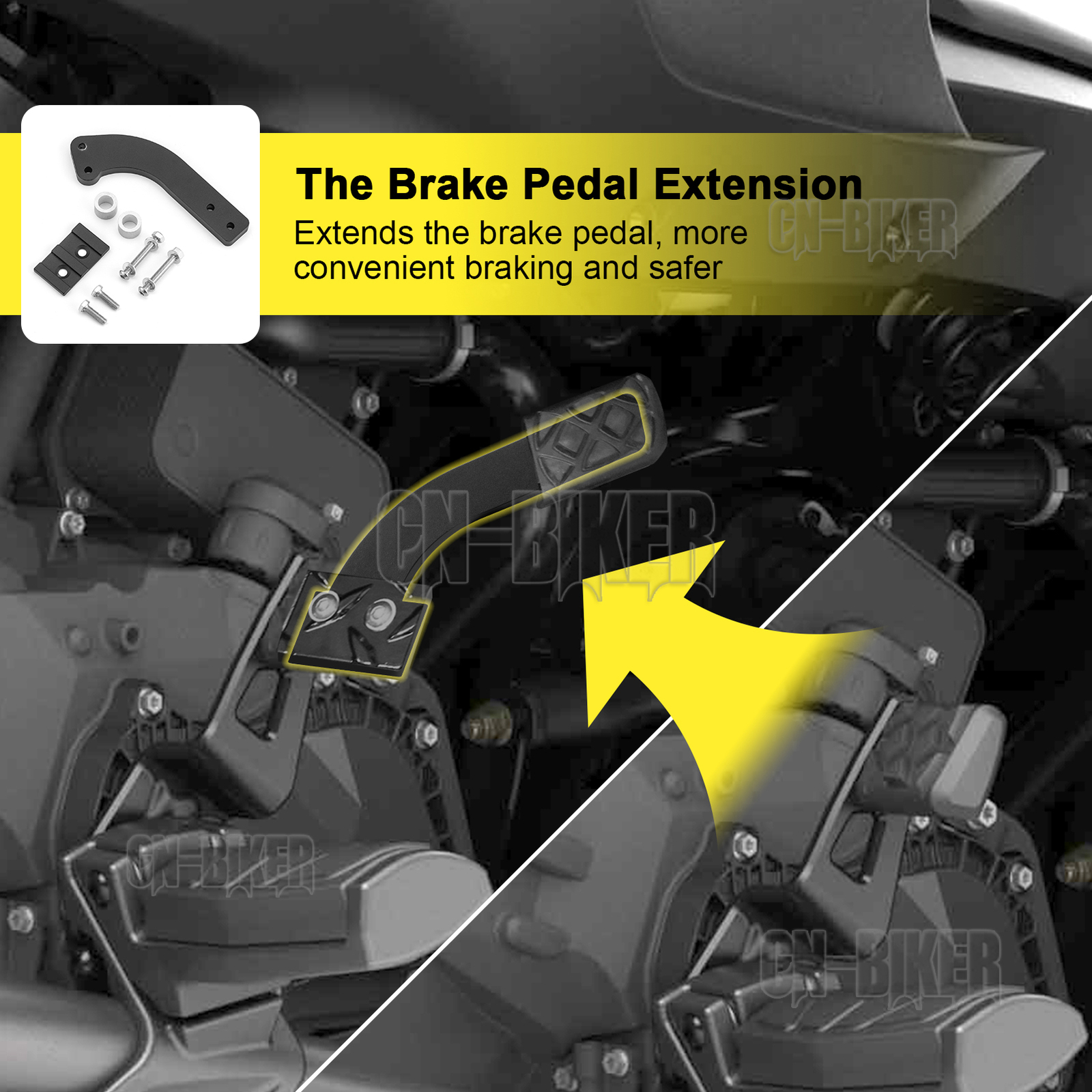 Floor Board Foot Rest Extension/Brake Pedal Extension For CanAm Spyder