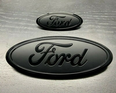 Ford Explorer 21 Black Flat Black Emblem Set Grille Liftgate Ovals Ebay