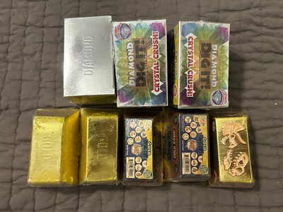 Diamond Dig It Gold Rush Dig It Dino Crystal Crush Lot of 8 Sealed Boxes