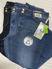 djeans Double Button Plus Women's Jeans Skinny High Waist 28 in Inseam NWT