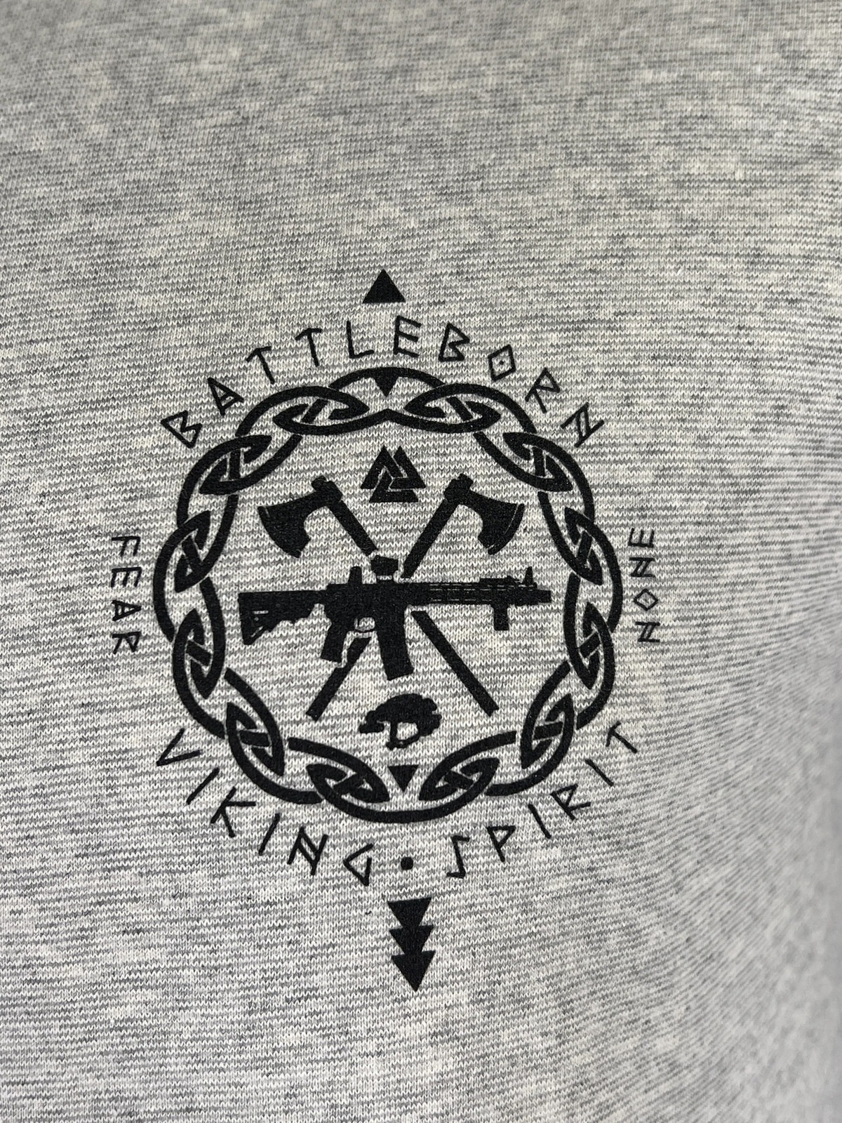 Howitzer Style Men's T-Shirt - Viking Nature Military Graphic Tee, Ultra Soft, Tagless, Made In USA