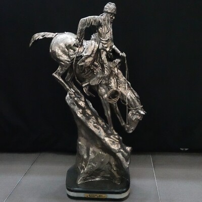 Federic Remington Mountain Man 0.22 Silver Cast & Bronze Large
