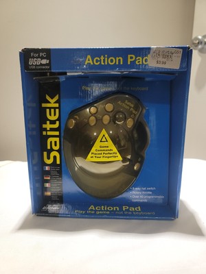 Vintage Saitek SGE Action Pad  PC/USB, New In Package. NOS Game Pad!