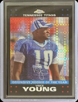 Vince Young - Black XFractor - 2007 Topps Chrome Football #TC107