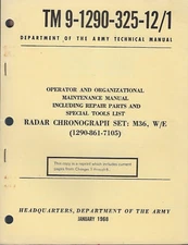 Historical book for Radar Chronograph Set, M36, Operator/Maintenance