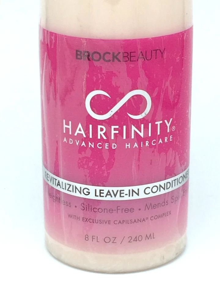 Acondicionador revitalizante sin enjuague Brock Beauty Hairfinity 8 fl oz / 240 ml SELLADO Foto 2 de 4