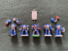 Warhammer 40k Space Marines Terminator Assault Squad x5 OOP Metal