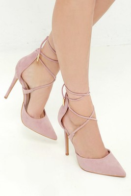 dusty rose colored heels