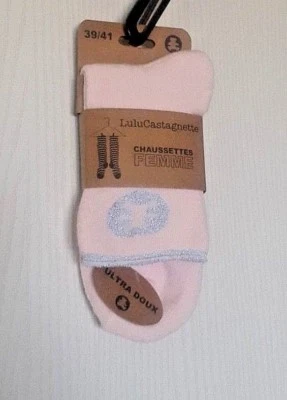 LULU CASTAGNETTE 1 PAIRE DE CHAUSSETTES EN COTON MELANGE POUR FEMME FR 39-41 - Photo 1/4