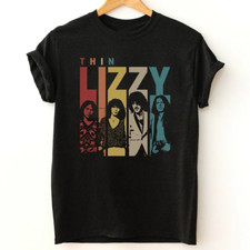 Vintage Retro Thin Lizzy Black Men All size T-Shirt Gift Family ND262