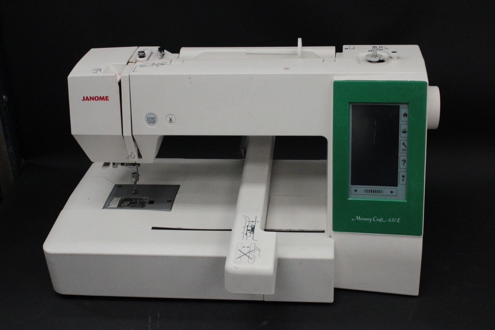 JANOME Memory Craft 450E Embroidery Machine, White S81 eBay