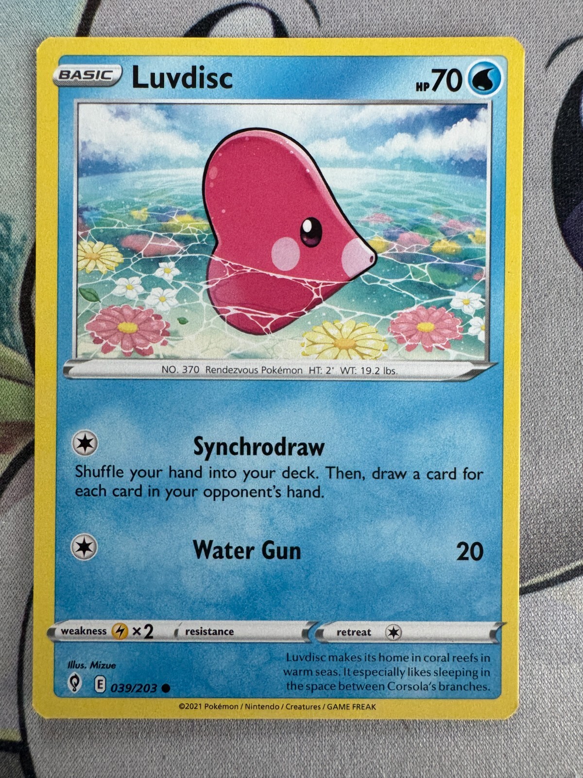 Luvdisc Non-Holo English Pokemon TCG BKCB279