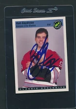 1993/94 Classic Pro Prospects #16 Rob Gaudreau Blades Signed Auto *D6361