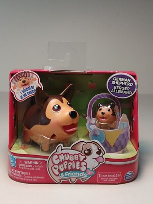 Spin Masters- Chubby Puppies & Friends German Shepherd ( NIB ) RARE!