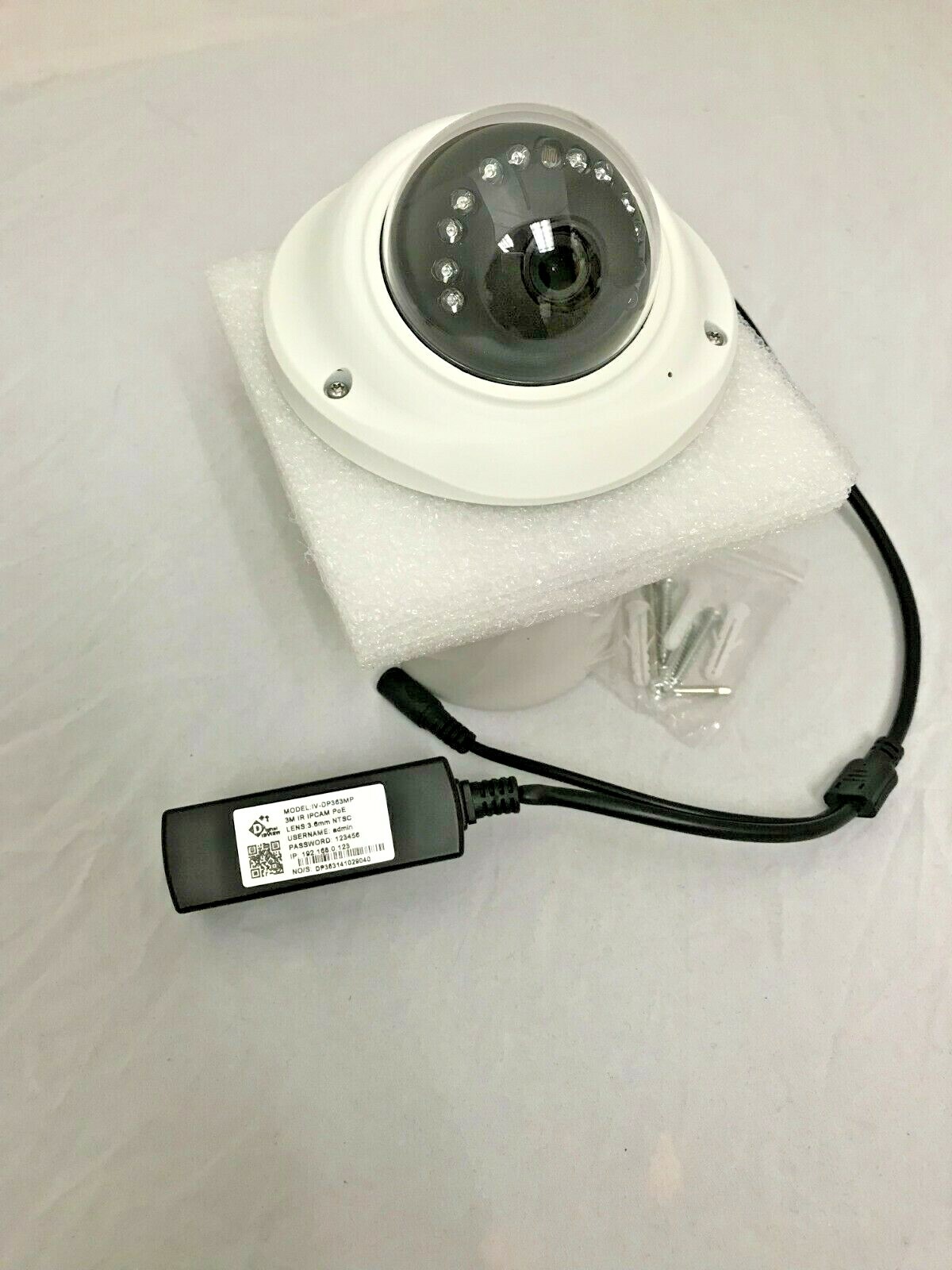 3mp Pancake Hd Dome Night Vision Vandal Proof Weatherproof