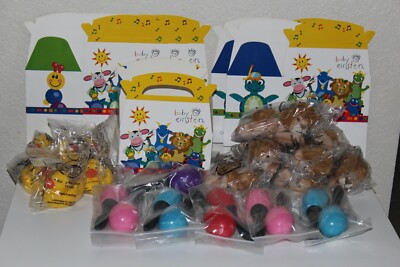 Baby Einstein Party Favor Box w/Lion Duckie Maracas - Set of 6 (Hard to find)