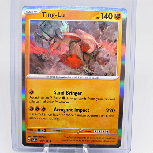 Pokemon TCG Paradox Rift Ting-Lu 109/182 Holo Rare | eBay