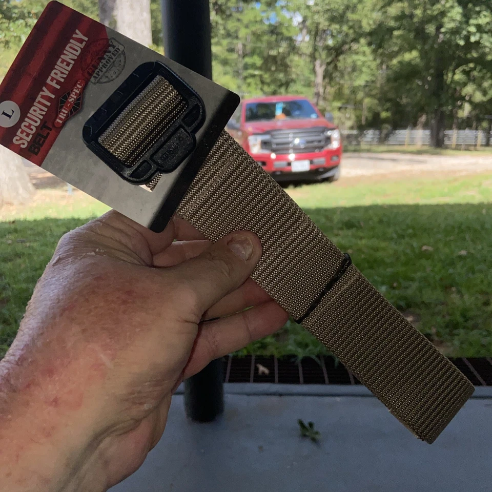 Tru-Spec Security Friendly Belt Size Large Tan Color Tactical - Image 4 of 4