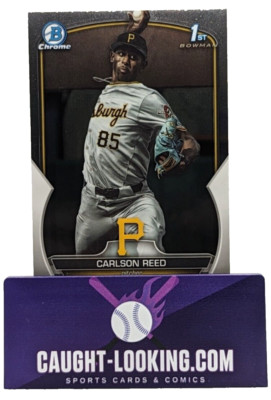 Carlson Reed - 2023 Bowman Draft Chrome #BDC-11 Pirates Prospect 1st | eBay