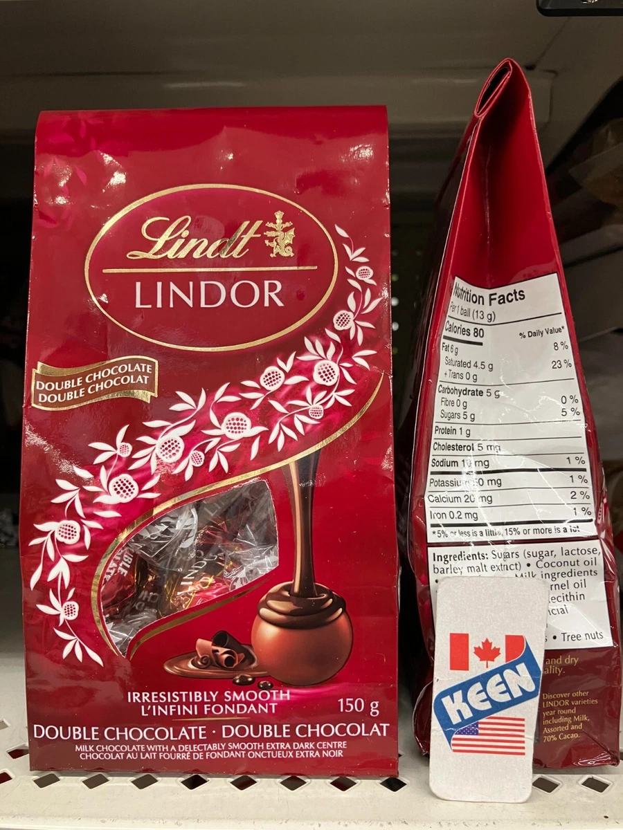 Lindt LINDOR Double Chocolate Truffles 150 Gram Bag Exp 20204JL