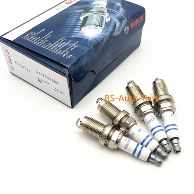 4x Bosch Zündkerze FR6HI332 0242240665 Für VW Golf 5 Polo 6R Passat B6 B7 AUDI