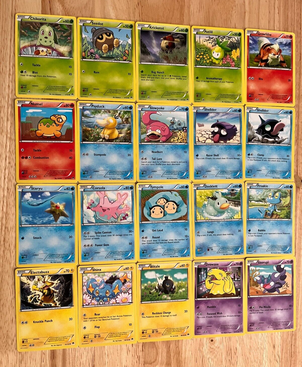 COMPLETE (33) COMMON Nonholo XY BREAKPoint Pokemon Card Set