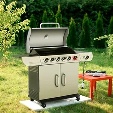 Royal Gourmet 6-Burner Propane Gas Grill with Sear Burner & Side Burner Outdoor