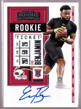 Eno Benjamin Cardinals Rookie Autograph 2020 Contenders Auto 215 Arizona State