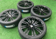 Range Rover Sport Hse 22inch Autobiography Gloss Black Wheels Tires New