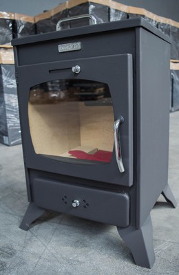Estufa de Leña Macizo Combustible Pequeño Horno Kupro - Valenciana 8Kw |  eBay