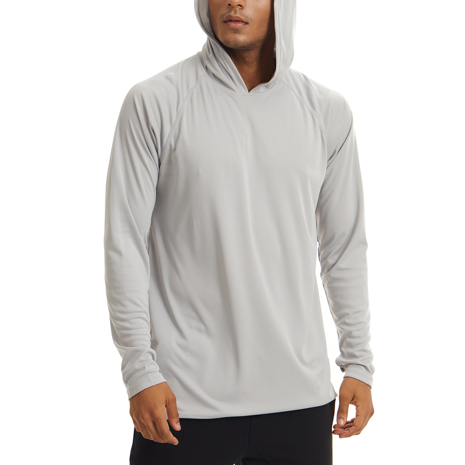 Men's UPF 50+ Sun Protection Hoodie Shirts Long Sleeve Fishing Shirts ...