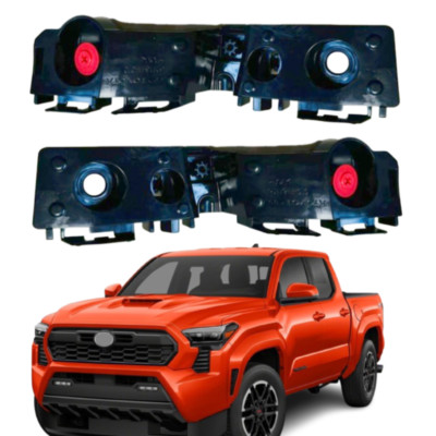 1 Pair Fits For 2024-25 Toyota Tacoma Front Bumper Bracket Side Support Retainer