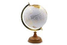 MAPPAMONDO GRANDE Legno Ottone Misura cm 22 x 30 Spedizione immediata