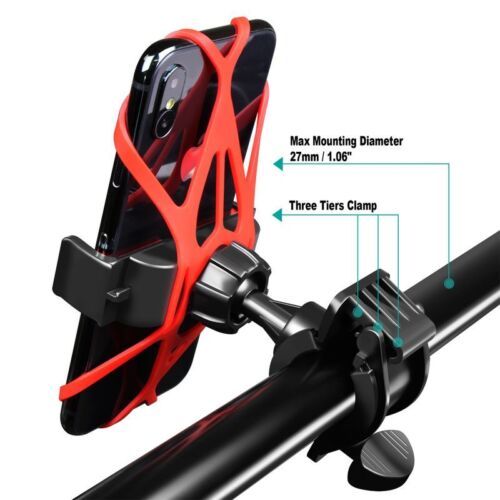 2Pack Cell Phone Mount Holder Motorcycle MTB Bike Bicycle Handlebar Phone Holder - Picture 7 of 10