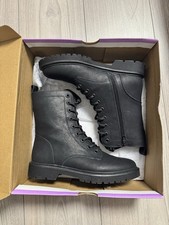 Stivaletti donna Graceland stringati neri con zip taglia 36 nuovi imballo originale