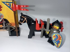 Lego 6009 Black Knight Vintage Castle Set 100% Complete with Instructions