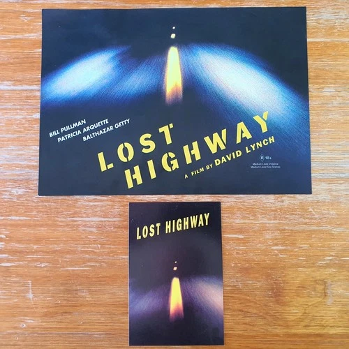 Lost Highway (1997 David Lynch) Australian Movie Flyer + Postcard - Memorabilia
