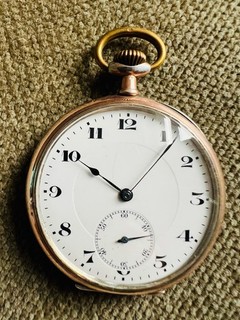 Antike Palmyra Taschenuhr Silber Ankerhemmung 49 mm ca. 1920