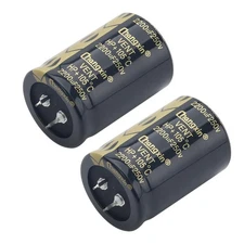 2Pcs 250V 2200UF Electrolytic Capacitors Snap in Electrolytic Capacitor 35x50...