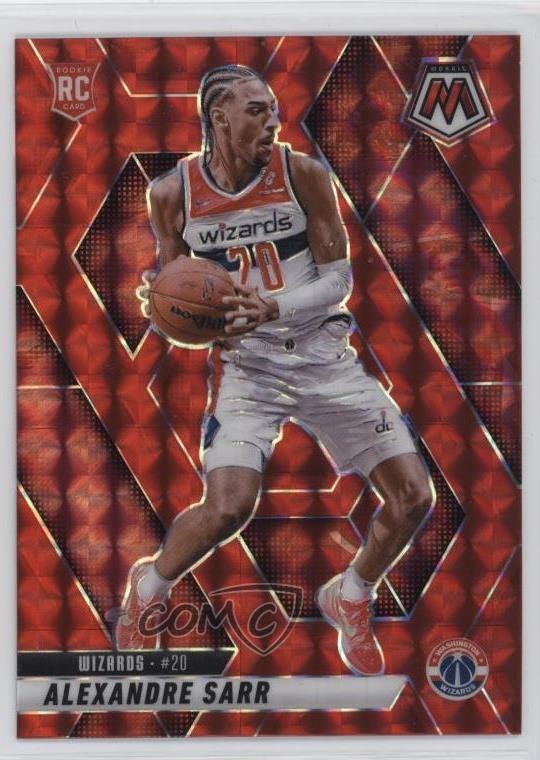 2024-25 Panini Mosaic Rookies Red Prizm Alexandre Sarr #216 Rookie RC rf2
