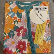 Little Sleepies   Beachy Blooms Shorty Zippy PJ Pajamas Size 12-18 months NWT