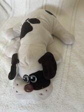 Vintage 1985 Tonka Pound Puppy 17  Off White with Brown Ears  Spots Large Dog