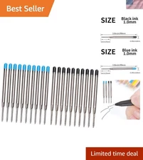 Complete Set of 20 Tactical Pen Refills - Black and Blue Ink Available