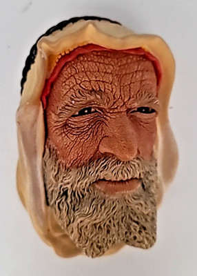 Bossons Chalkware Head ''Syrian'' Wall Hanging 3D England 1968
