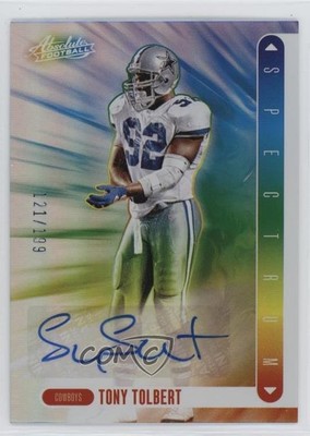 2024 Panini Absolute Spectrum Signatures 121/199 Tony Tolbert #SS-TTT Auto 3s8
