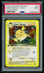 Dark Raichu 83/82 Team Rocket Secret Rare Holo 1st Edition