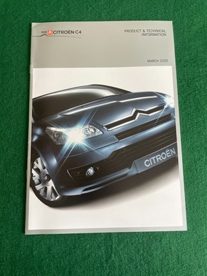CITROEN C4 PRODUCT & TECHNICAL 2005 SALES BROCHURE 14 PAGES