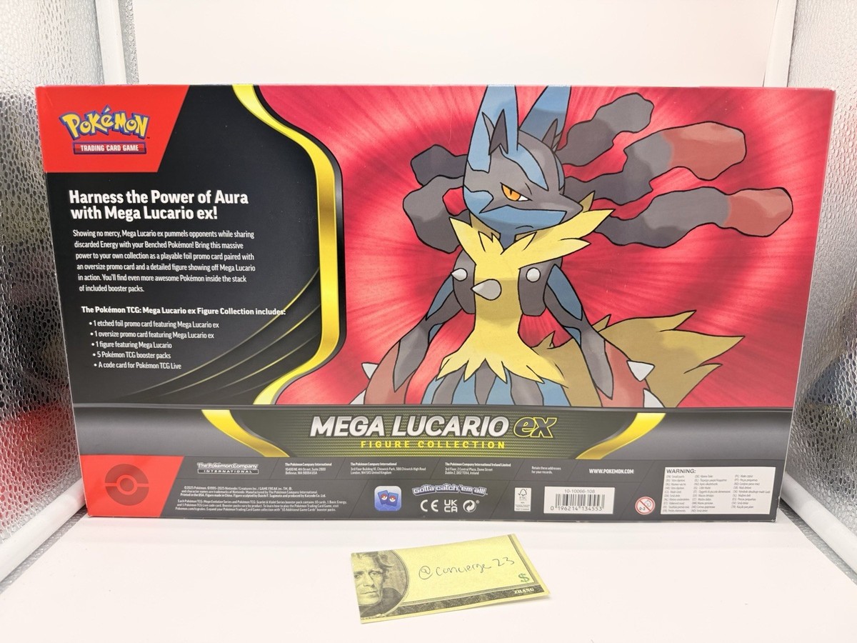 Pokemon TCG Mega Lucario ex Premium Figure Collection Box Factory