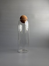 Tall Glass Storage Jars with Cork Ball Lid | 1.5L | Multipurpose Storage